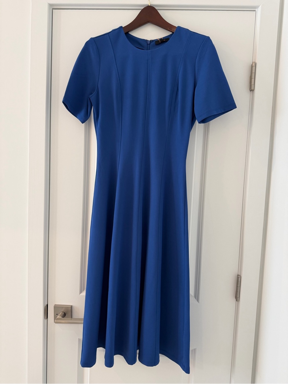 Quince - Ultra Stretch Ponte Midi Dress - Orchid Blue - Size Small - NWT